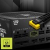 مزود الطاقة MSI MAG A850GL PCIe5, قدرة 850 واط, تصميم Fully Modular لتنظيم الكابلات, كفاءة 80+ Gold, متوافق مع معيار ATX 3.1,  مروحة هادئة - أسود