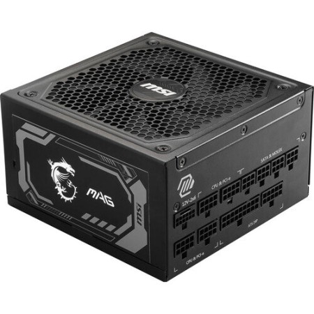 مزود الطاقة MSI MAG A1000GL PCIe5, قدرة 1000 واط, تصميم Fully Modular لتنظيم الكابلات, كفاءة 80+ Gold, متوافق مع معيار ATX 3.1, مروحة هادئة - أسود مزود الطاقة MSI MAG A1000GL PCIe5, قدرة 1000 واط, تصميم Fully Modular لتنظيم الكابلات, كفاءة 80+ Gold, متوافق مع معيار ATX 3.1, مروحة هادئة - أسود