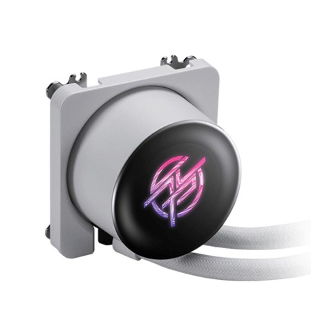 MSI MAG CORELIQUID P13 360 ARGB Gen2 AIO liquid CPU cooler, 360mm radiator, 2.1 inch IPS LCD display, 3x 120mm ARGB Fans, support Intel & AMD - WHITE
