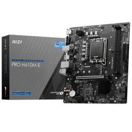 MSI PRO H610M-E Gaming Motherboard - PCIe 4.0 - LGA1700 - Intel 12th-14th Gen - DDR5 RAM