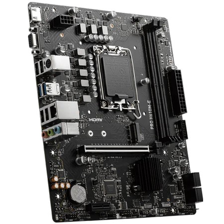 مذربورد قيمنق إم إس آي H610M-E - تدعم PCIe 4.0 - سوكيت LGA1700 - معالجات إنتل 12-14 - DDR5