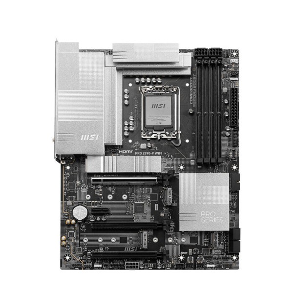 لوحة أم احترافية MSI PRO Z890-P WIFI, مقبس ‎LGA 1851, مقاس ATX , منفذ PCIe 5.0 x16, تدعم 4× فتحات DDR5, وايفاي 7 بلوتوث 5.4 - أسود