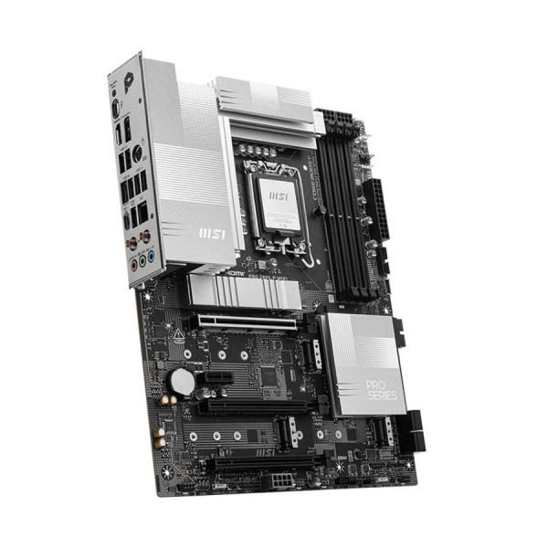 لوحة أم احترافية MSI PRO Z890-P WIFI, مقبس ‎LGA 1851, مقاس ATX , منفذ PCIe 5.0 x16, تدعم 4× فتحات DDR5, وايفاي 7 بلوتوث 5.4 - أسود