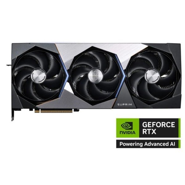 بطاقة رسومية من MSI RTX 5090 SUPRIM SOC , ب 32GB GDDR7, نظام تبريد Hyper Frozr ثلاثي المراوح , PCI Express 5.0, دعم تقنيات DLSS 4 والذكاء الاصطناعي و تتبع الاشعة - أسود