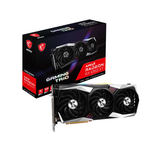 Graphics Card MSI Radeon RX 6950 XT GAMING TRIO  16GB GDDR6  Triple Fan