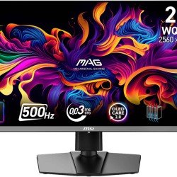 MONITOR 27 inch MSI MAG 272QP QD-OLED X50 - WQHD - 500Hz- 0.03MS - DisplayHDR True Black 500 - BLACK
