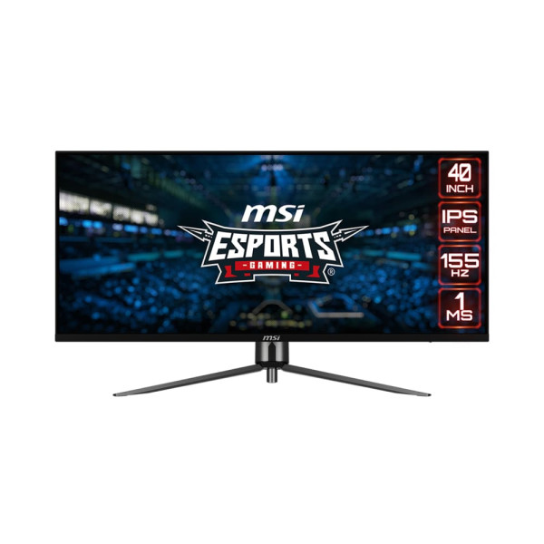 شاشة احترافية للالعاب -MSI MAG 401QR  شاشة 40 بوصة UWQHD هيرتز 155- IPS و زمن استجابة 1MS - تدعم KVM - أسود