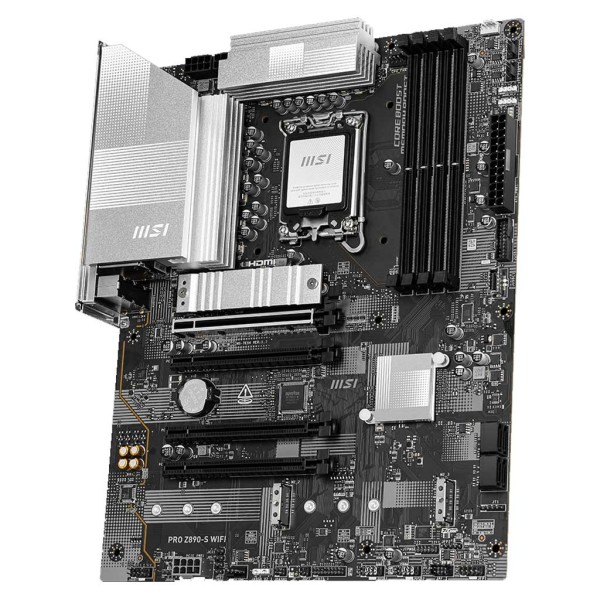 مذر بورد MSI PRO Z890-S WiFi للألعاب – تدعم WiFi 7 وBluetooth 5.4 بمقبس LGA 1851