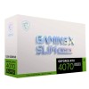 MSI GAMING X SLIM GeForce RTX 4070 SUPER 8GB 3X Fans GDDR6X - White
