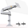 NORTH BAYOU H100 White Monitor Mount - 17-30" - Gas Spring - Up to 9kg