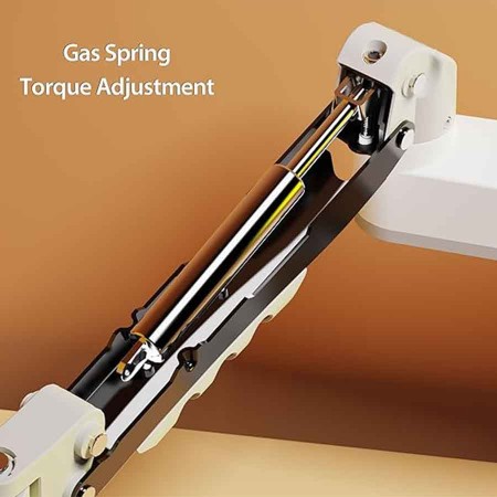 NORTH BAYOU H100 White Monitor Mount - 17-30" - Gas Spring - Up to 9kg