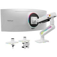 NORTH BAYOU E6 Monitor Mount - 32-60" - 20kg - RGB Lighting - White