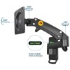 NORTH BAYOU F150 Wall Monitor Mount - 17-35" - Gas Spring - 3-12kg Capacity