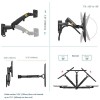 NORTH BAYOU F150 Wall Monitor Mount - 17-35" - Gas Spring - 3-12kg Capacity