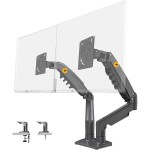 NORTH BAYOU F160 Dual Monitor Mount - 17-32" - Gas Spring - 2-9kg - 360° Rotate