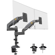 NORTH BAYOU H180 Dual Monitor Mount - 22-35" - Gas Spring - 12kg - Matte Charcoal
