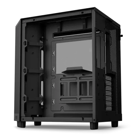 صندوق ألعاب NZXT H6 FLOW أسود | Mid Tower بتدفق هواء عالي وإضاءة ARGB وزجاج مقوى