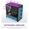 صندوق ألعاب NZXT H3 FLOW أسود| Mid Tower بتدفق هواء عالي وزجاج مقوى