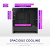 صندوق ألعاب NZXT H3 FLOW أسود| Mid Tower بتدفق هواء عالي وزجاج مقوى