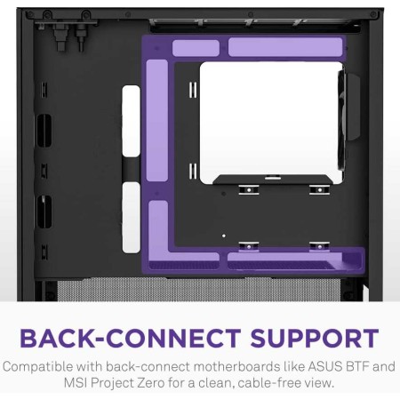 صندوق ألعاب NZXT H3 FLOW أسود| Mid Tower بتدفق هواء عالي وزجاج مقوى