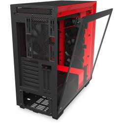 Gaming Case NZXT H710i Black/Red  | Mid Tower ATX with High Airflow, RGB Lighting & Tempered Glass