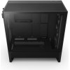 صندوق احترافي NZXT H5 Flow ار جي بي , واجهة أمامية شبكية, دعم منافذ USB-C، USB-A أمامية , 4 مراوح داخلية  - أسود
