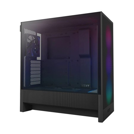 صندوق احترافي NZXT H5 Flow ار جي بي , واجهة أمامية شبكية, دعم منافذ USB-C، USB-A أمامية , 4 مراوح داخلية - أسود صندوق احترافي NZXT H5 Flow ار جي بي , واجهة أمامية شبكية, دعم منافذ USB-C، USB-A أمامية , 4 مراوح داخلية - أسود