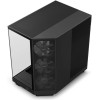 صندوق احترافي NZXT H6 Flow RGB , تصميم Dual-Chamber, دعم منافذ امامية USB Type-C, يدعم 3 مراوح مضيئة داخلية - أسود