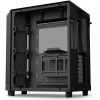 صندوق احترافي NZXT H6 Flow RGB , تصميم Dual-Chamber, دعم منافذ امامية USB Type-C, يدعم 3 مراوح مضيئة داخلية - أسود