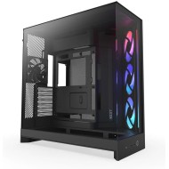NZXT H9 Flow RGB Case - Dual Chamber - 4x Fans - 420mm AIO Support - Black