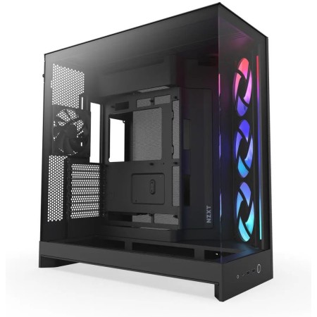 NZXT H9 Flow RGB Case - Dual Chamber - 4x Fans - 420mm AIO Support - Black NZXT H9 Flow RGB Case - Dual Chamber - 4x Fans - 420mm AIO Support - Black