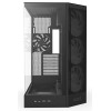 صندوق احترافي NZXT H9 Flow ار جي بي , تصميم Dual-Chamber, دعم اللوحات الأم ذات التوصيل الخلفي, 4 مراوح داخلية - أسود