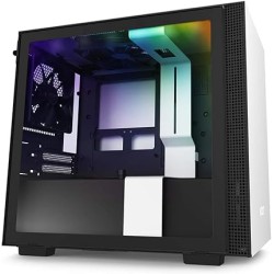 Gaming Case  NZXT H210i White/Black Mini-ITX | High Airflow, RGB Lighting & Tempered Glass