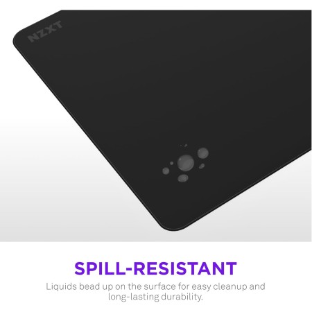 NZXT Zone 2XL Gaming Mousepad, 900 × 400 mm, 3mm Thickness, Micro-Weave Cloth Surface - BLACK