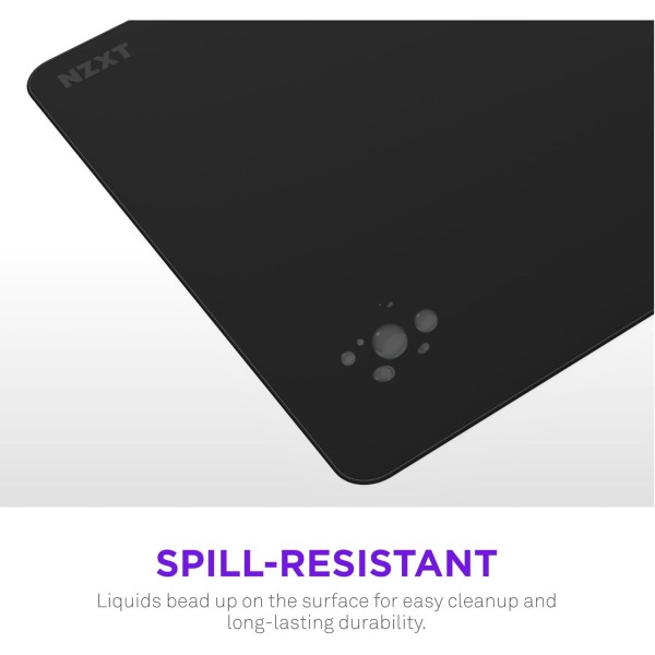NZXT Zone 2XL Gaming Mousepad, 900 × 400 mm, 3mm Thickness, Micro-Weave Cloth Surface - BLACK