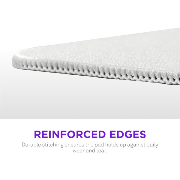 ماوس باد كبيرة الحجم من NZXT مقاس 2XL, بمساحة 900 × 400 مم, سطح من القماش بتقنية Micro-Weave, قاعدة مطاطية غير قابلة للانزلاق - أبيض