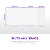 ماوس باد كبيرة الحجم من NZXT مقاس 2XL, بمساحة 900 × 400 مم, سطح من القماش بتقنية Micro-Weave, قاعدة مطاطية غير قابلة للانزلاق - أبيض