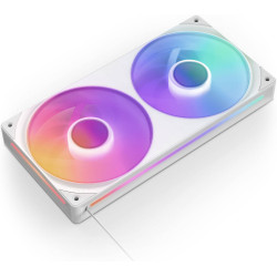 NZXT F240 240mm RGB Single-Frame 2 fans - White 