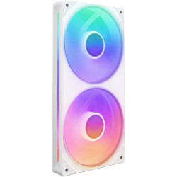 NZXT F240 240mm RGB Single-Frame 2 fans - White 