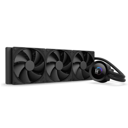 Liquid CPU Cooler NZXT Kraken Plus 360 ,1.54" LCD display ,NZXT Turbine pump ,Zero RPM mode for silent ,Full control via NZXT CAM -Black Liquid CPU Cooler NZXT Kraken Plus 360 ,1.54" LCD display ,NZXT Turbine pump ,Zero RPM mode for silent ,Full control via NZXT CAM -Black