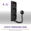 مبرد مائي للمعالج NZXT Kraken Plus 360، مزود بشاشة LCD مقاس 1.54 بوصة، ومضخة NZXT Turbine، ويدعم وضع Zero RPM للتشغيل الصامت، مع تحكم كامل عبر برنامج NZXT CAM – اسود