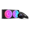 مبرد مائي احترافي NZXT Kraken Plus 240, شاشة LCD مربعة مقاس 1.54 بوصة, مروحتين RGB عالية الكفاءة مقاس 120 مم, متوافق مع معالجات Intel و AMD الحديثة - أسود