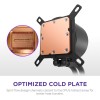 مبرد مائي احترافي NZXT Kraken Plus 240, شاشة LCD مربعة مقاس 1.54 بوصة, مروحتين RGB عالية الكفاءة مقاس 120 مم, متوافق مع معالجات Intel و AMD الحديثة - أسود