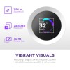 مبرد مائي احترافي NZXT Kraken Plus 240, شاشة LCD مربعة مقاس 1.54 بوصة, مروحتين RGB عالية الكفاءة مقاس 120 مم, متوافق مع معالجات Intel و AMD الحديثة - أبيض