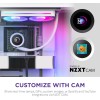 مبرد مائي احترافي NZXT Kraken Plus 240, شاشة LCD مربعة مقاس 1.54 بوصة, مروحتين RGB عالية الكفاءة مقاس 120 مم, متوافق مع معالجات Intel و AMD الحديثة - أبيض