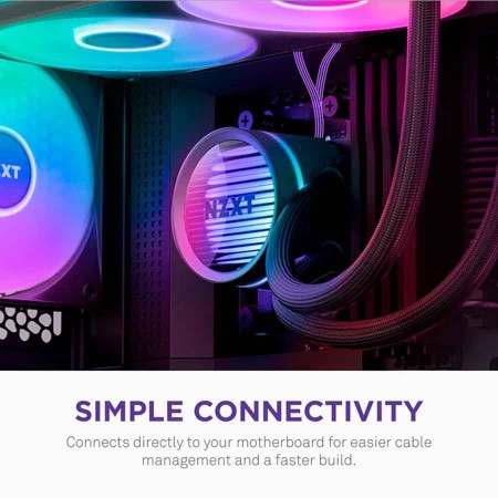 مبرد مائي NZXT Kraken Core 360 RGB، تصميم AIO مع رادياتور 360 مم، محامل Fluid Dynamic، إضاءة RGB قابلة للتخصيص - اسود مبرد مائي NZXT Kraken Core 360 RGB، تصميم AIO مع رادياتور 360 مم، محامل Fluid Dynamic، إضاءة RGB قابلة للتخصيص - اسود