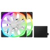 NZXT AER RGB 2-140mm - Dual Fans (Lighting Controller Included) - White