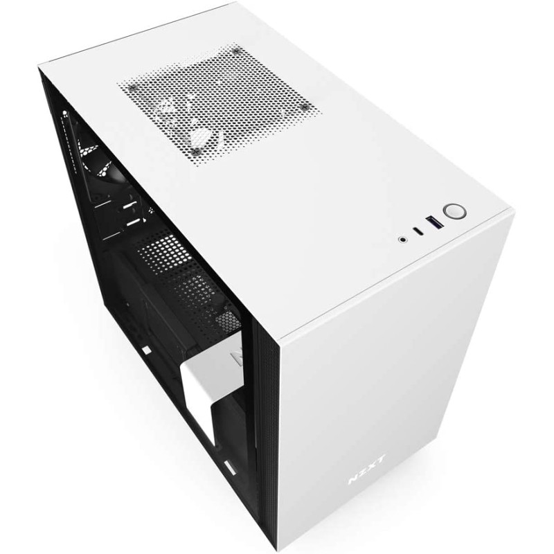 NZXT H210i Mini-ITX PC Gaming Case - White/Black