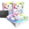NZXT F120 DUO 120mm 3x RGB Fan With Controller - White