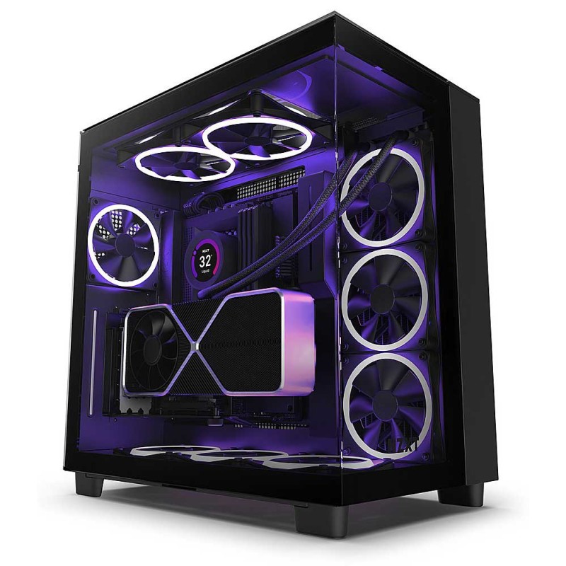 NZXT H9 ELITE EDITION MID TOWER AIRFLOW CASE (3xFANS RGB + 1xFAN WITHOUT RGB)